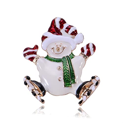 Broche bonhomme de neige mignon pour égayer un manteau