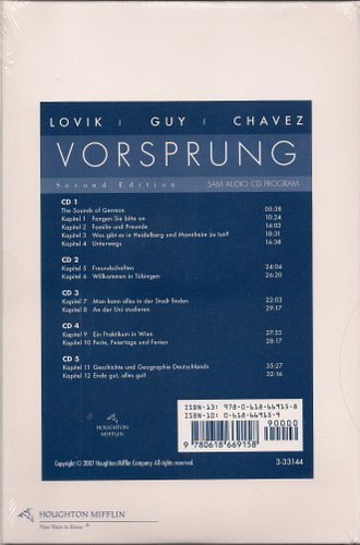 Audio CD Program for Lovik's Vorsprung: A Communicative Introduction to German Language and Culture (German and...