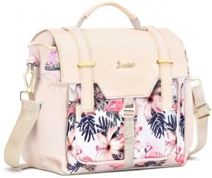 Miniatura 7 de Bolsa de almuerzo para mujer, lonchera aislada para adultos, bolsas de almuerzo para mujer, bolsa de almuerzo grande con correa para el hombro,