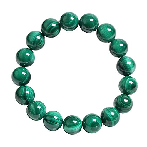 Perles de malachite naturelle 12 mm pour bijoux lithothérapie