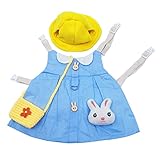 Abaodam Ensemble de Vêtements pour Lapin Harnais Chapeau et Accessoires Costume en Coton ...