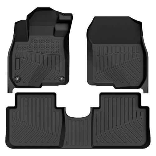 Tapis de sol de voiture pour CR-V 2017-2022 en caoutchouc TPE noir 3 pièces
