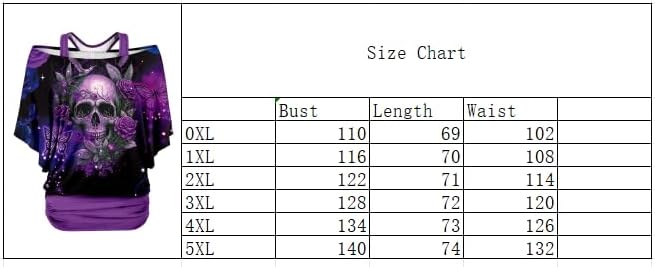 Punk Skull/Tiger Art Print Women's Plus-Size T-Shirt Elegant T Shirts Summer Tops - Image 6