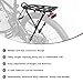 WEEROCK Bike Rear Rack Bicycle Cargo Rack Aluminium Alloy Adjustable Bicycle Carrier Luggage Rack for 24-29 Inch Bicycles, Mountain Bikes, MTB, Black