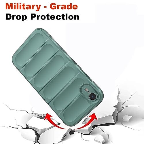 Image of Amazon Brand - Solimo Mobile Cover for Apple iPhone XR | Full Camera Protection | Liquid Silicon Case | Flexible Bumper Case for Apple iPhone XR (Green)