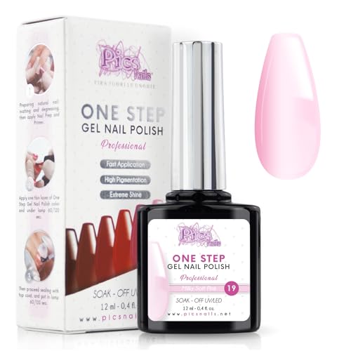 Smalto Semipermanente Unghie One Step Uv/Led 12 ml - Milky