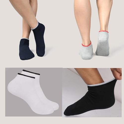 Image of Women Cotton No Show Socks Thin Fine Soft Comfortable Durable Breathable Anti Slip With Ribbed Instep For A Firm Grip