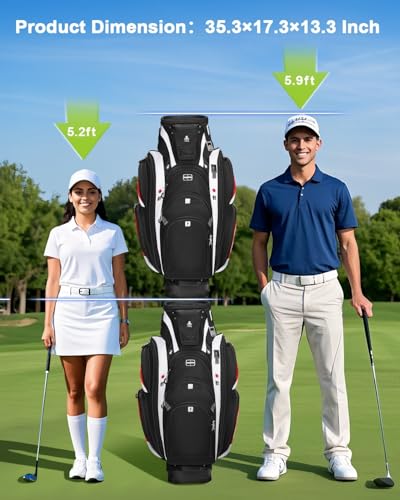 Vancropak Golf Cart Bag with USB
