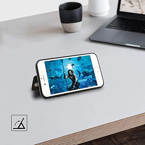 iPhone SE3 ケース iPhone8 ケース iPhone7ケース カード収納 iPhone SE2 ケース カード入れ スタンド機能 耐衝撃 背面カード収納 大容量 携帯カバー アイフォン 7/8/SE2ケース通用 4.7インチ(ブラック)