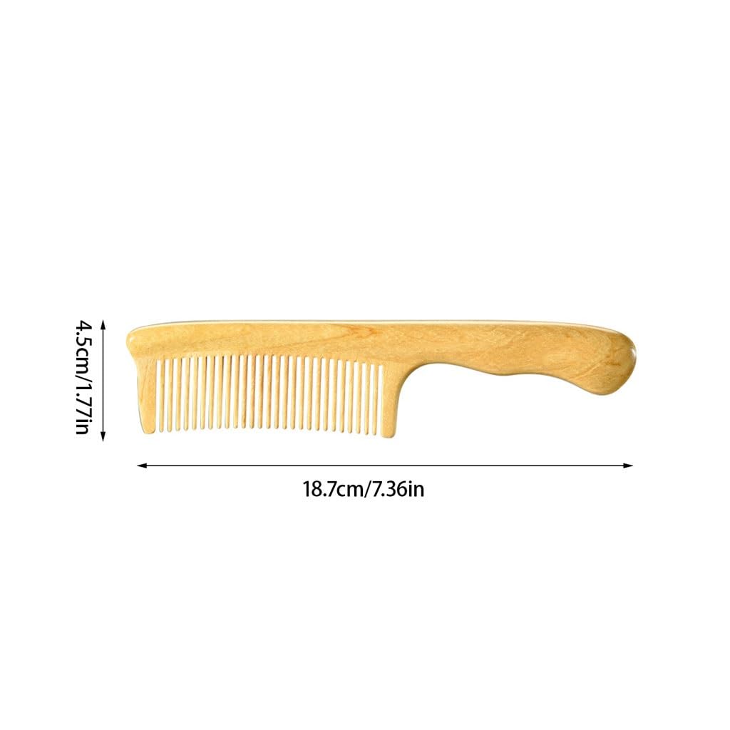 Peruka Grzebień Solid Wood Long Hair Comb With Handle, Fine Tooth Comb, Hair Styling Comb, Suitable for Curly Hair, Short Hair, Wet Hair, Etc. Duże grzebienie do włosów