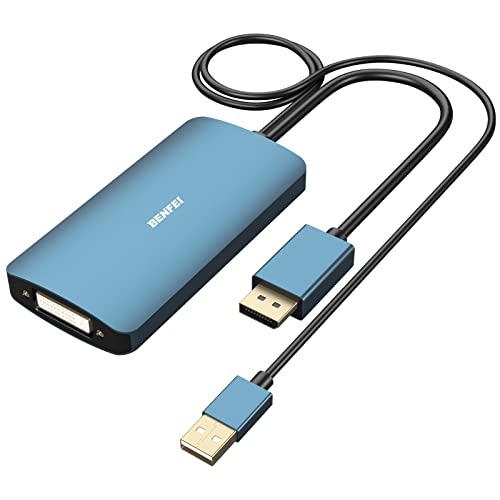 BENFEI DisplayPort auf DVI DVI-D Dual Link Adapter unterst&uuml;tzt 2K@60Hz, 1080P@60Hz