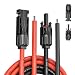 Kohree 10 AWG Solar Panel Cable Wire 20 Ft for MC4 Extension Cable, with Weatherproof Female and Male Connector Adapter Kit (20FT Red + 20FT Black)
