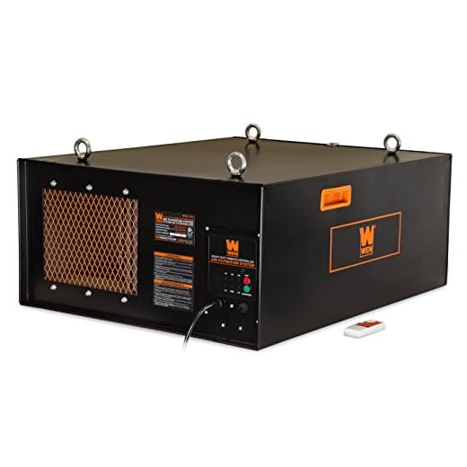 WEN 3415 3-Speed Remote-Controlled Industrial-Strength Air Filtration System (556/702/1044 CFM)
