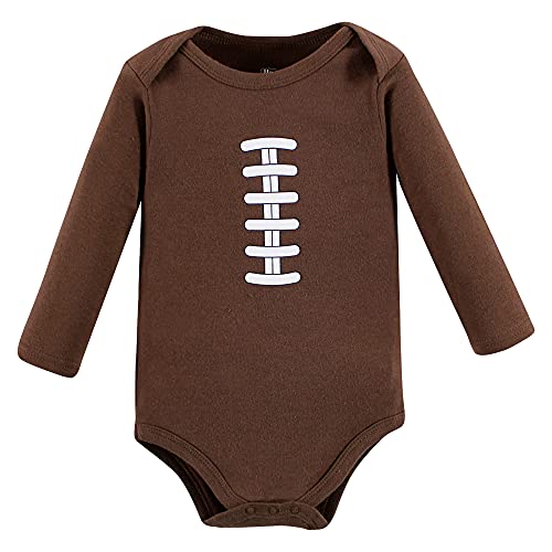 Image of Hudson Baby baby-boys Cotton Long-sleeve Bodysuits 5-pack