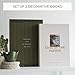 Beautiful Decorative Books - Set of 2 Boxes Enhance Your Coffee Table, Bookshelf or Mantel Shelf Decor - Aesthetic Fake/Faux Books for Modern Home Decoration, Photo Storage and as a Keepsake Box