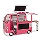 Our Generation – Fahrzeug-Spielset – Küchen- und Kochbereich – 46 cm Puppenzubehör – Spielnahrung – Spielzeug für Kinder ab 3 Jahren – Grill to Go Food Truck