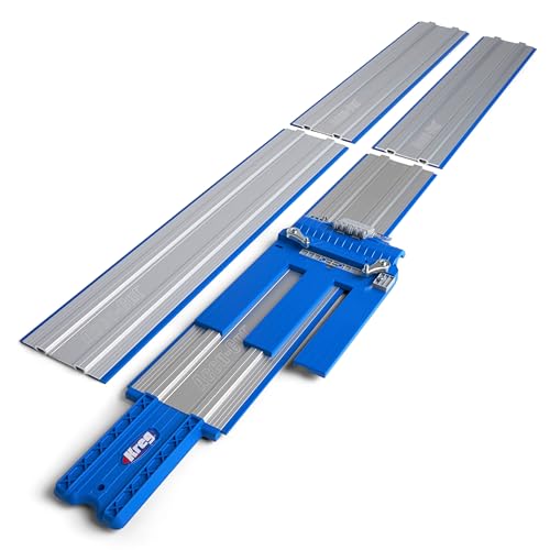 Kreg KMA3700 Accu-Cut XL - Universal Track Saw Guide System - Cuts up to 100' Long - No Clamps Needed - Make Straight, Cross, Rip & Angled Cuts Easily - Circular Saw Guide - Woodworking Tool
