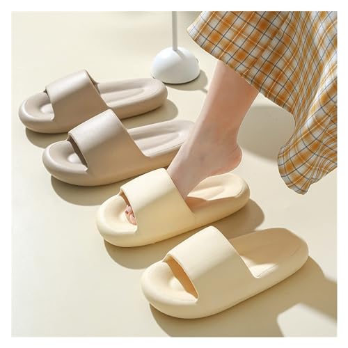 Bathroom Shoes Men's Slippers Summer Female External Wear Home Indoor Couple Sandals Slippers Men's Fashion Personality Slippers Shower Slipper(Gris,40-41)4