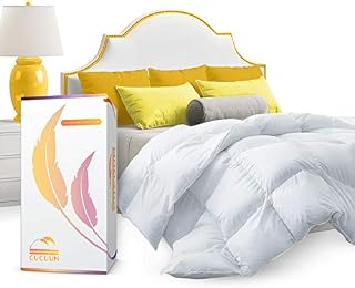 CUCUUN Real Premium Down Comforter King Cali Size | 1200 TC | All-Season