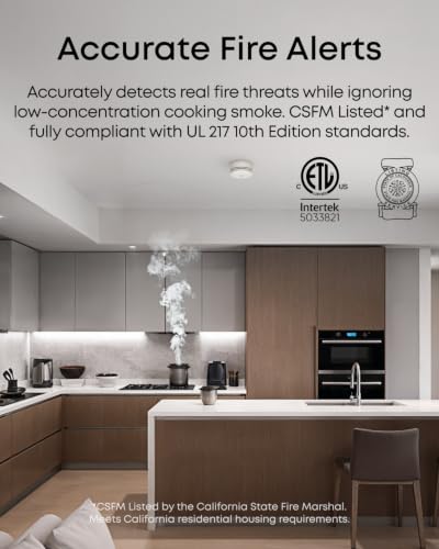Image of eufy Security Smoke Alarm E10, Smoke Detector, Ultra-Compact 70 mm Design
