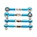 LAFEINA Aluminum Front/Rear Linkage Servo Link 122017 Upgrades Parts Replacement for 1/10th Nitro On Road Touring Car HSP 94122(Links, Blue)