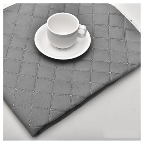 Tissu similicuir gris pas cher pour réparer un canapé abîmé 4m