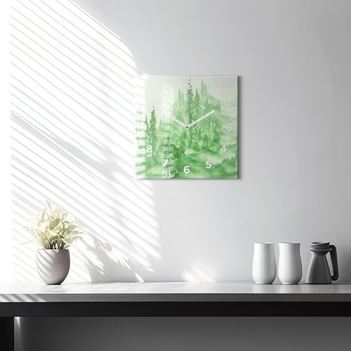 Horloge carrée qualité supérieure Wallfluent 30 cm - 3