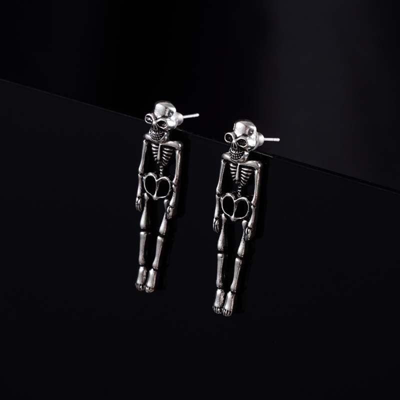 Halloween Earrings for Women Gothic Punk Skull Halloween Jewelry - Image 7