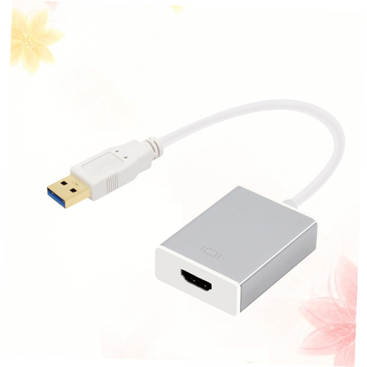CIYODO USB to Adapter Audio Video Output Resolution Usb3.0 Converter for Laptop Projector Silver Editi