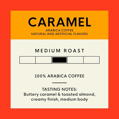 Image of San Francisco Bay K-Cup Coffee Pods, Caramel (80 ct), Medium Roast, Commercially Compostable Single-Serve Flavored Coffee Pods