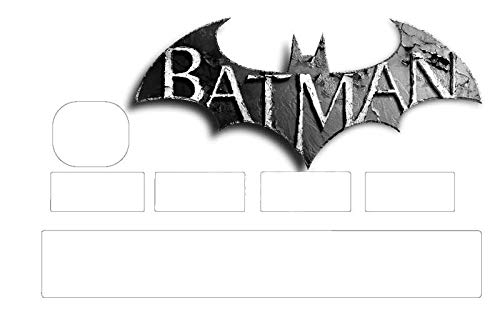 Pegatinas de Batman para personalizar tu tarjeta azul según la necesidad del momento.