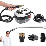 Stellaya Steam Cleaner, 2500w Handheld High-Temperature Pressurized Steam Cleaner, 2500w Portable Handheld Steam Cleaner, Car Engine Steam Cleaner Machine, For Home, Car, Grout (White)