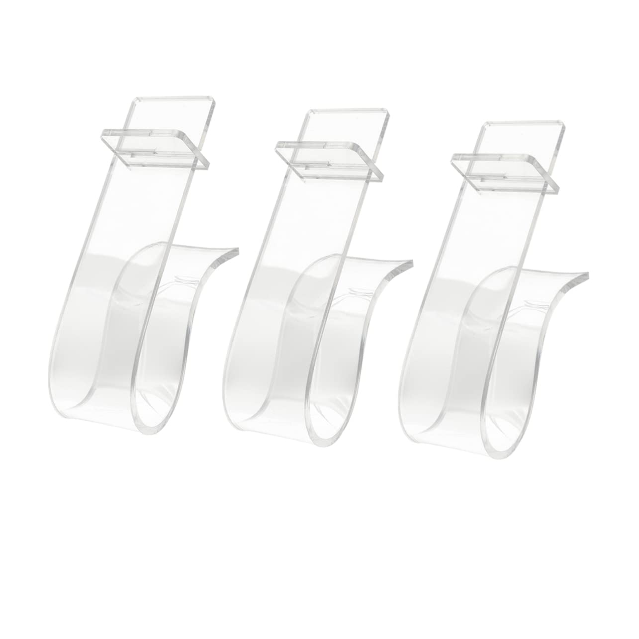 Ciieeo 3Pcs Acrylic Shoe Display Stand High Heel Display Rack for Organizing Shoes Home Store Shopping Mall Transparent Acrylic Holders for Neat Shoe Storage