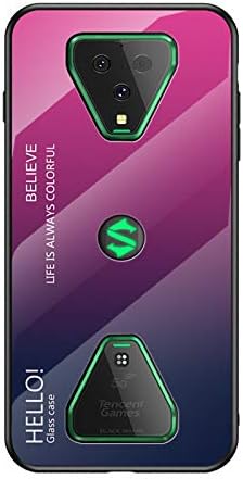 Hülle® Gradient Color Anti-Scratches Glass Case Compatible for Xiaomi Black Shark 3 (7)