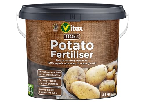Vitax Organic Potato And Vegetable Fertiliser Specialist Nutritional Mix For Bigger Crops Of Home Grown Potatoes & Vegetables Slow Release- 4.5Kg