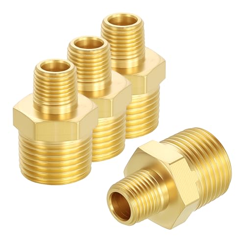 Rebower 4 Adaptateurs mâle-mâle 3/8" MNPT x 1/8" MNPT