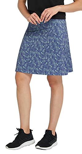 slimour Women Knee Length Skirts with Shorts Modest Skirt with Pockets Golf Skorts Long Chili L