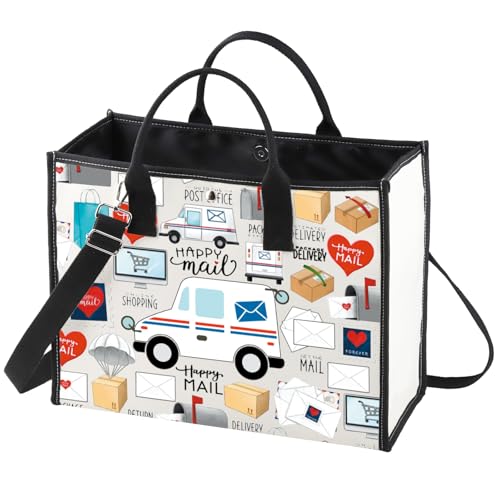 Sac fourre-tout réutilisable pour courrier postal grand sac toile transport courrier