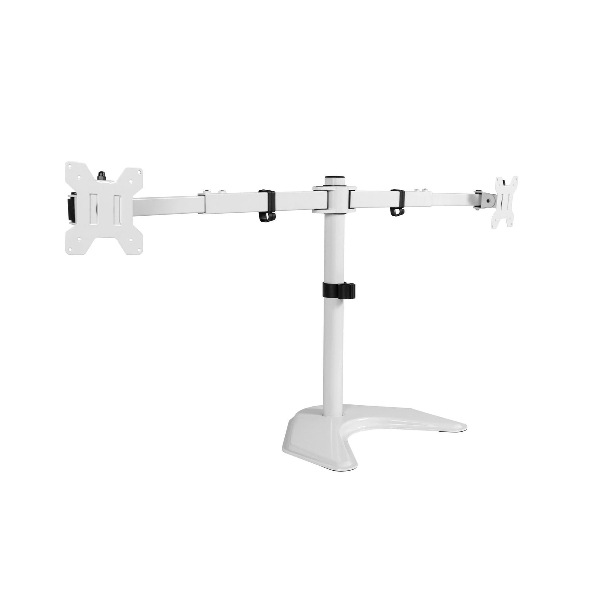 TKJfdTY White Telescopic Dual Extra Wide 27" To 38" Monitor Stand Stand -