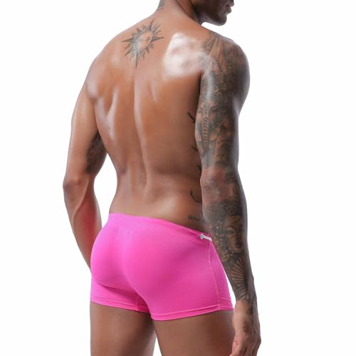 Mens Swim Briefs Sexy Bikini Swimwear Quick Dry Swim Trunks Slim Fit Beach Shorts Elastic Waist Drawstring with Pockets4