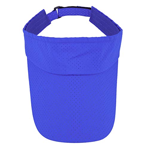Moonsix Sun Visor Cap For Man For Woman, Outdoor Sport Cap Wide Brim Adjustable Visor Golf Hat, Royal Blue #TOP1