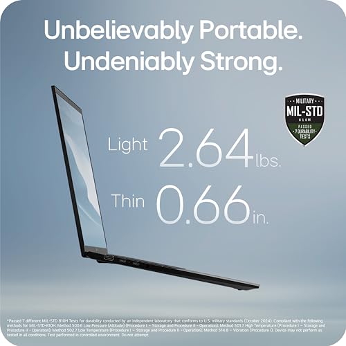 Image of LG gram 16-inch Thin and Lightweight Laptop, Windows 11 Home, AI-Enabled Intel Evo Edition Powered by Intel Core Ultra7(Series 2) 255H Processor, 32GB RAM, 1TB SSD, Obsidian Black