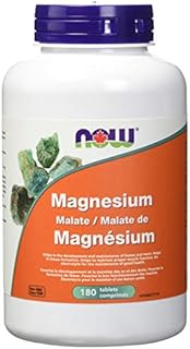 NOW Magnesium Malate Tablets, 180 Count