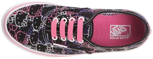 Image of Vans Boy's Fashion Sports Canvas Trainer, Hello Kitty Black Passion Flower, 1 us Little Kid