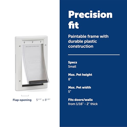 image for PetSafe Plastic Pet Door - Easy Install for Wood, PVC Metal & Paneled 