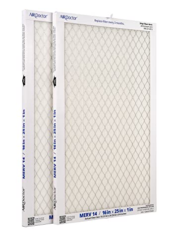 AirDoctor MERV 14 HVAC Pleated Filter Available in 6 Sizes. Captures 96% of Pollutants 1-3 Micron in Size. Captures Impurities From Air to Protect Your HVAC System and Purify Air in Your Home.