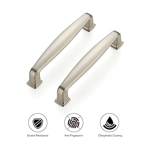 Image of Ravinte Brushed Nickel Cabinet Handles Cabinet Pulls 3-3 /4 Inch 30 Pack | Zinc Alloy, Smooth Bar Grip, Kitchen Cabinet Update, For Cupboards, Drawers, Dressers, Cabinet Doors, Furniture Hardware