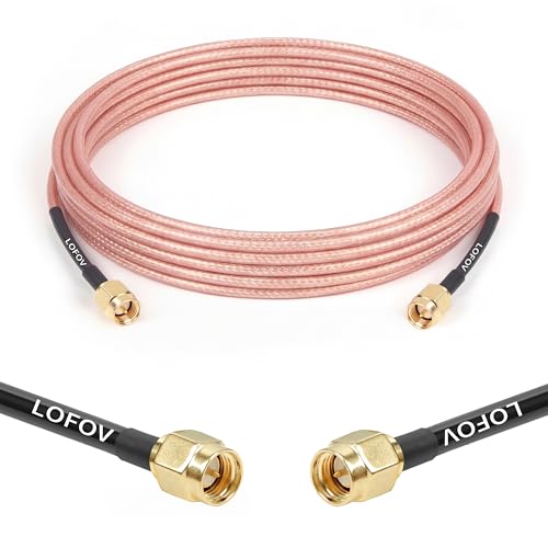Cable SMA macho a SMA macho RG316 de 10 pies para mejorar la antena WiFi y router de oficina