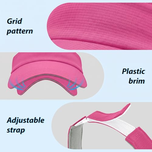 Image of Sukeen Women's Adjustable Fit Runners Lightweight Comfort Performance Visor, Sports Sun Visor One Size Fits Most