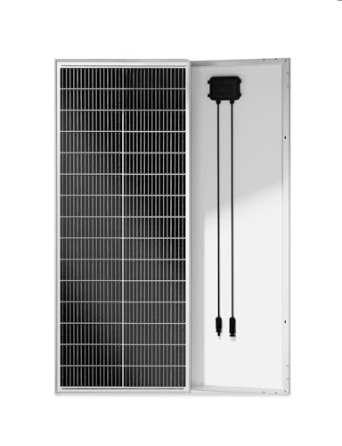 ECO-WORTHY 100W Solarpanel 18V 18BB N-Typ Solarpanel Mit 25% Wirkungsgrad für Solaranlagen in Wohnmobil Garten Dach Balkon Boot.